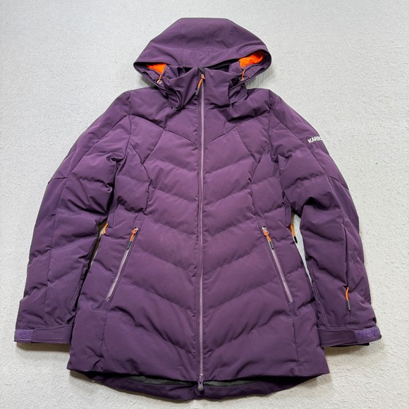 Karbon Jackets & Blazers - Karbon Puffer Jacket Women's 8 Purple Insulated Hooded Snowboard Thermal Canada